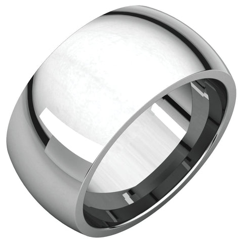 Sterling Silver 10mm Comfort Fit Band, Size 10