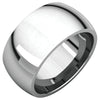 Comfort-Fit Wedding Band Ring in Sterling Silver ( Size 9.5 )