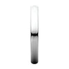 14k White Gold 2.5mm Half Round Light Band, Size 7