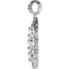 14k White Gold 1/3 CTW Diamond Pendant