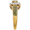 14k Yellow Gold 1 1/8 CTW Diamond Engagement Ring , Size 7