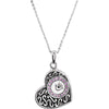 Handprints (Girl) Ash Holder Necklace with Packaging in Sterling Silver