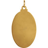14k Yellow Gold 25x18mm Oval St. Christopher Medal