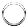 Sterling Silver 6mm Half Round Band, Size 8.5