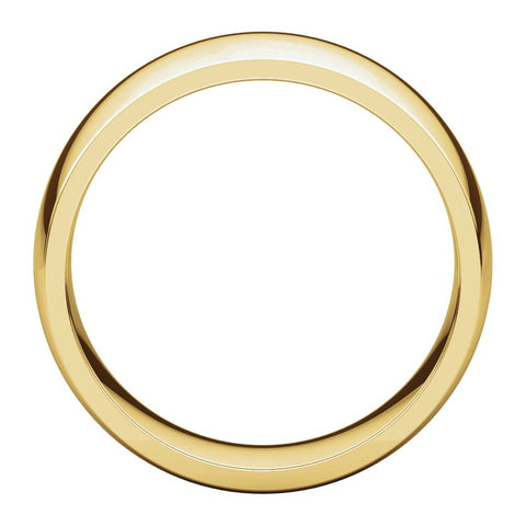 14k Yellow Gold 8mm Light Comfort Fit Band, Size 6