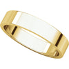 10k Yellow Gold 4mm Flat Band, Size 6