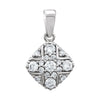 14k White Gold 1/3 ctw. Diamond Pendant