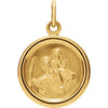 14.00 mm St. Christopher Medal in 14K Yellow Gold