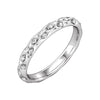 1/5 CTTW Sculptural-Inspired Eternity Wedding Band Ring in Platinum ( Size 7 )