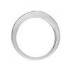 14k White Gold 3/4 CTW Diamond Contour Band , Size 7