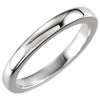 1.5-2.0 ct. Tapered Bombe Solstice Wedding Band Ring in 14k White Gold ( Size 6 )