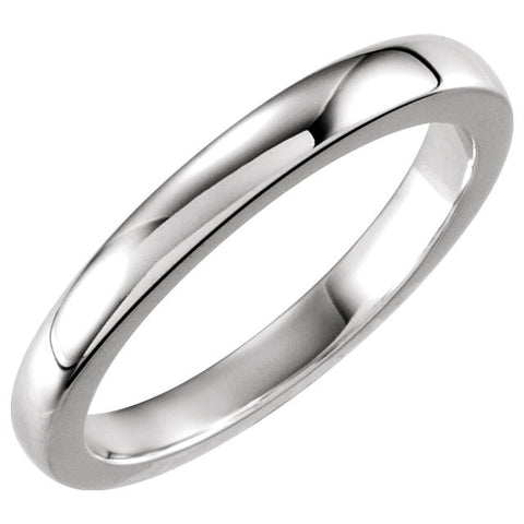 Platinum Solstice Solitaire® Tapered Bombé Band, Size 6