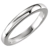 0.40-0.65 ct. Tapered Bombe Solstice Wedding Band Ring in 14k White Gold ( Size 6 )