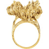 14k Yellow Gold Freeform Ring, Size 6