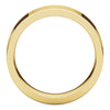14k Yellow Gold 6mm Flat Comfort Fit Band, Size 12