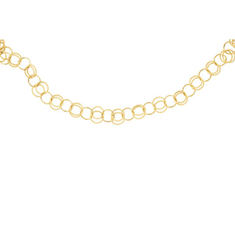 14k Yellow Gold Fancy Link 38" Chain