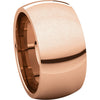 14k Rose Gold 10mm Comfort Fit Band, Size 9