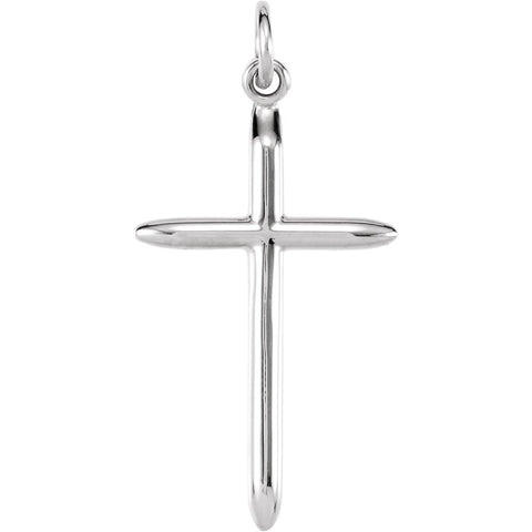 Elegant and Stylish 25.00X15.00 MM Cross Pendant in Sterling Silver , 100% Satisfaction Guaranteed.
