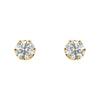 14k Yellow Gold 1 CTW Diamond Threaded Post Stud Earrings