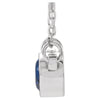 14k White Gold White Sapphire 16" Necklace