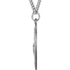 Sterling Silver 18.75x13.5mm Oval St. Jude Thaddeus 18" Necklace