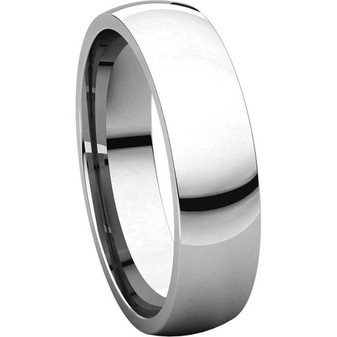 Sterling Silver 5mm Light Comfort Fit Band, Size 5