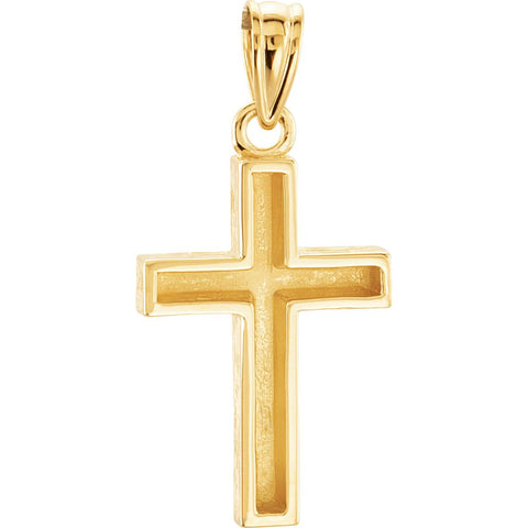 14k Yellow Gold Cross Pendant