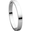 Platinum 2.5mm Flat Band, Size 5