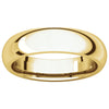 10k Yellow Gold 5mm Comfort Fit Band, Size 15