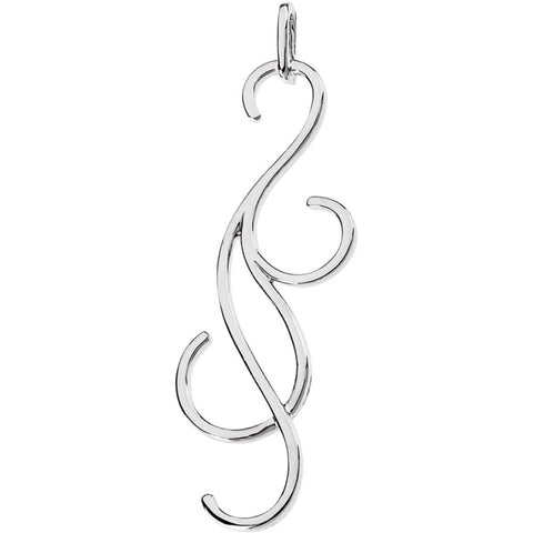 Sterling Silver Swirl & Curl Pendant
