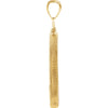 14k Yellow Gold 27x2mm Screw Top Diamond Cut Coin Frame Pendant for U.S. $10.00