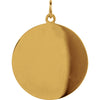 14k Yellow Gold 25mm Round St. Joseph Medal