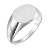 Sterling Silver Signet Ring for Men, Size 11