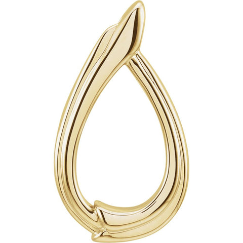 14k Yellow Gold Freeform Pendant