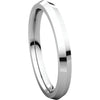 Platinum 2.5mm Knife Edge Comfort Fit Band, Size 5