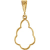 Decorative Pendant in 14k Yellow Gold