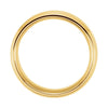 14k Yellow Gold 6mm Comfort-Fit Beveled Edge Band Size 9