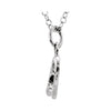 14k White Gold Letter "R" Lowercase Script Initial Necklace