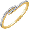 14k White Gold 1/6 ctw. Diamond Ring, Size 7