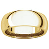 18k Yellow Gold 7mm Comfort Fit Band, Size 13