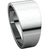 Sterling Silver 10mm Flat Tapered Band, Size 6
