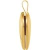 14K Yellow Gold-Plated Sterling Silver Heart Locket with Cross