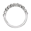 14k White Gold 1/8 CTW Diamond Stackable Anniversary Band, Size 7