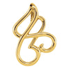 Metal Fashion Pendant in 14k Yellow Gold