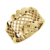 Latticework Wedding Band Ring in 14k Yellow Gold ( Size 6 )