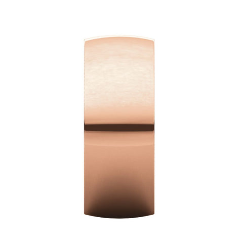 14k Rose Gold 8mm Light Comfort Fit Band, Size 7