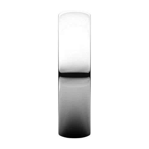 Sterling Silver 5mm Half Round Light Band, Size 7.5