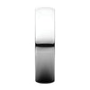 Sterling Silver 5mm Half Round Light Band, Size 7.5