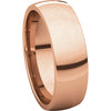 14k Rose Gold 6mm Light Comfort Fit Band, Size 6