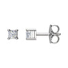 14k White Gold 3/4 ctw. Diamond Earrings